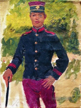 der junge Soldat Pariser Stil Ilya Repin Ölgemälde